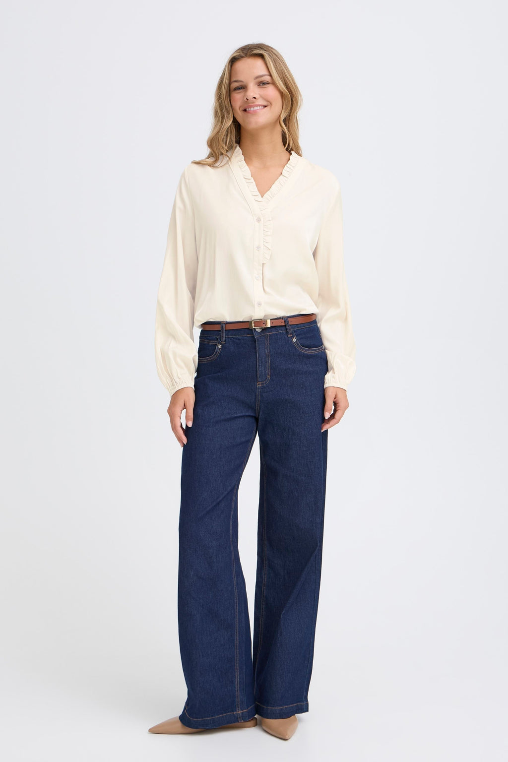 Fransa Frdiana Shirt 2-Fransa-White finn