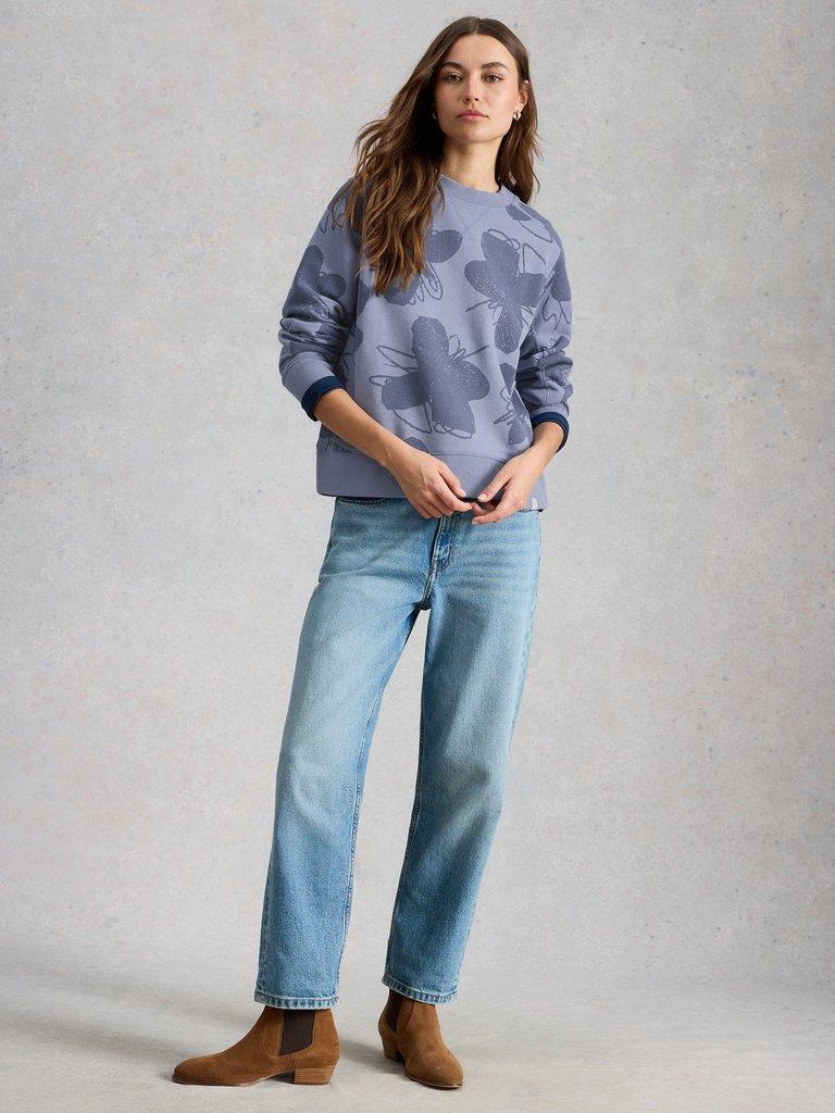 White Stuff DAYDREAMER PRINTED SWEAT-White Stuff-White finn