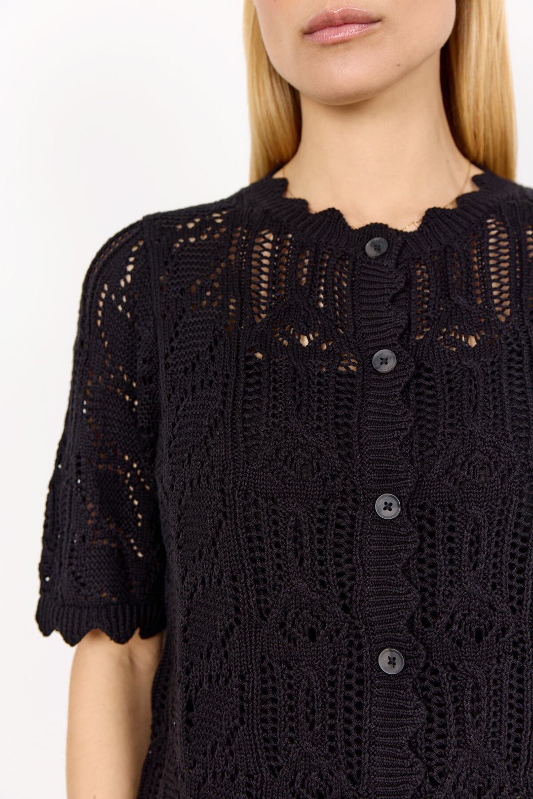 Soya Concept Perry 9 Cardigan-Knitwear-White finn