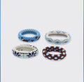 Cloud Soft Set of 4 Hair Bands - Brown/Blue