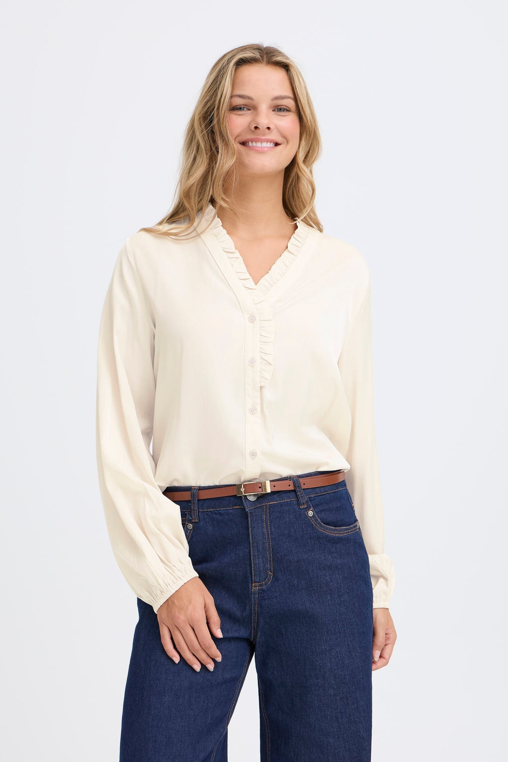 Fransa Frdiana Shirt 2-Fransa-White finn