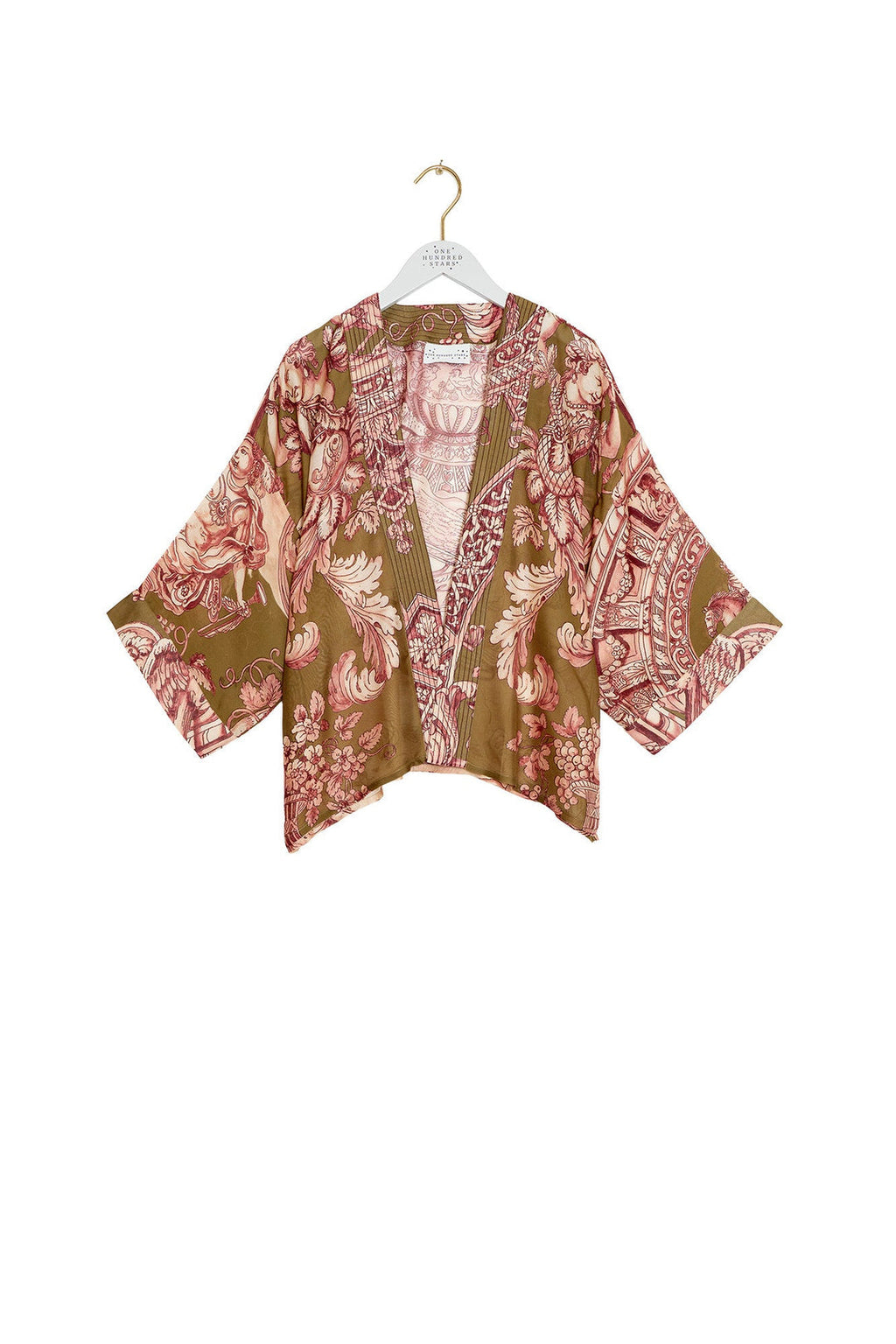 One hundred stars Angels Olive Kimono