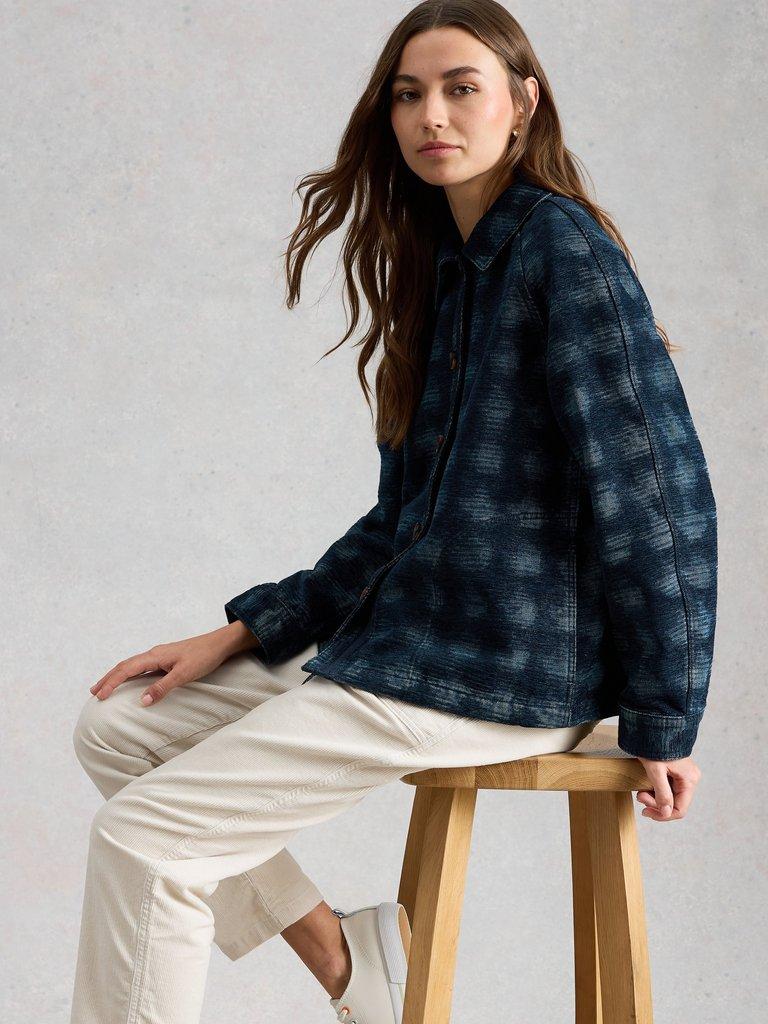 White Stuff Eden Denim Jacquard Jacket-White Stuff-White finn