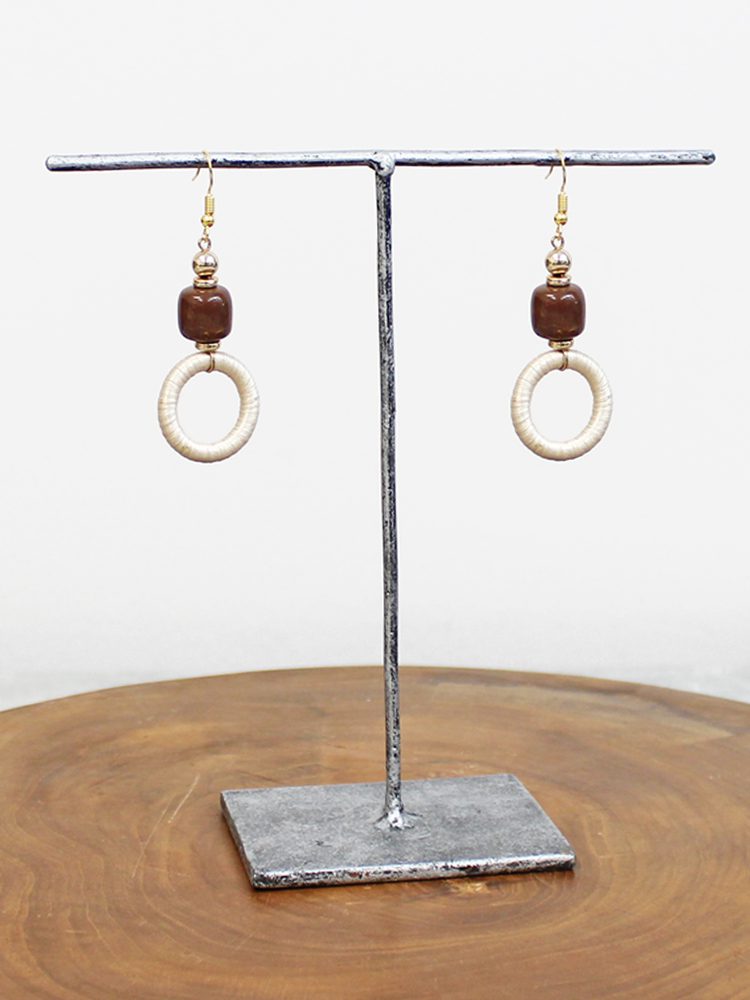 Beaded Hoop Earrings AY6612