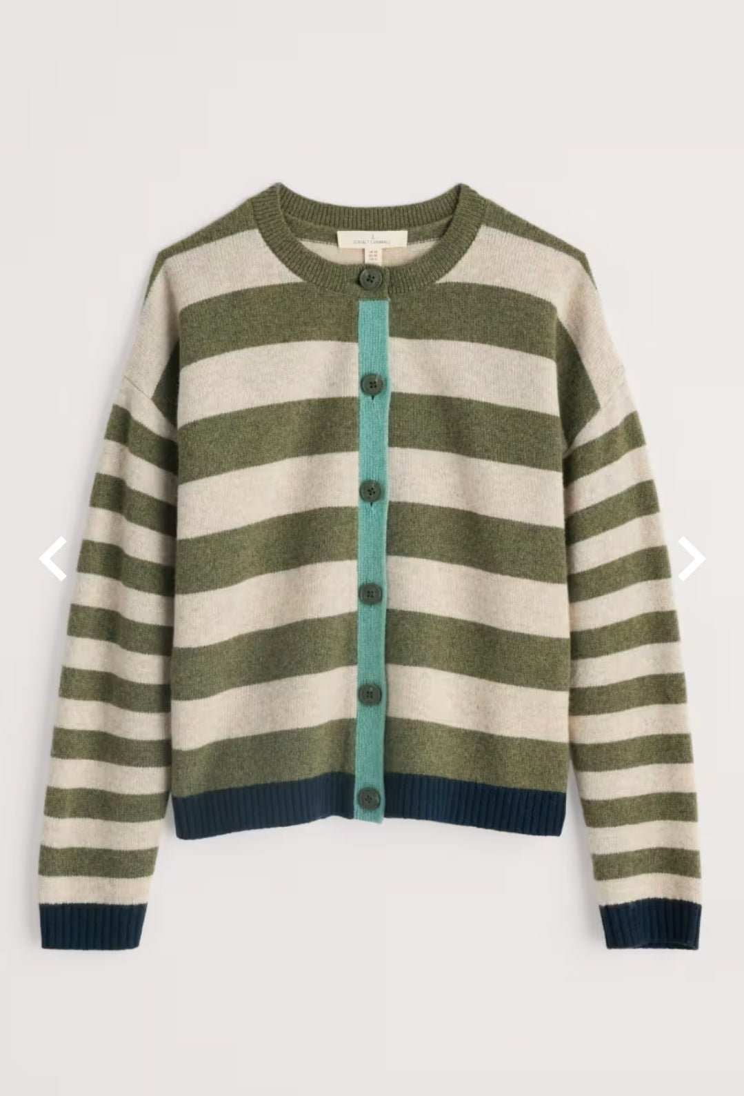 Seasalt Pinwell Striped Cardigan Made With Lambswool