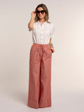 Brakeburn Danna Stripe Wide Leg Beach Pant
Coral