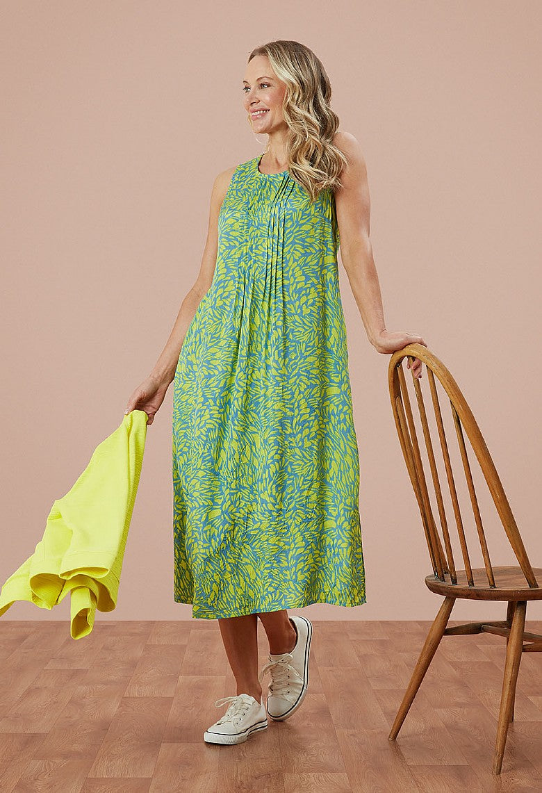 Adini Soft Brush Fleur Dress - Multi