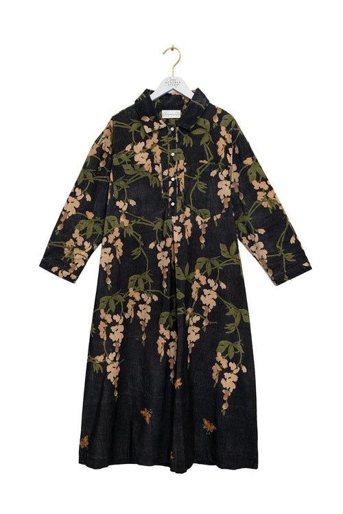 One Hundred Stars Wisteria Black Pocket Dress