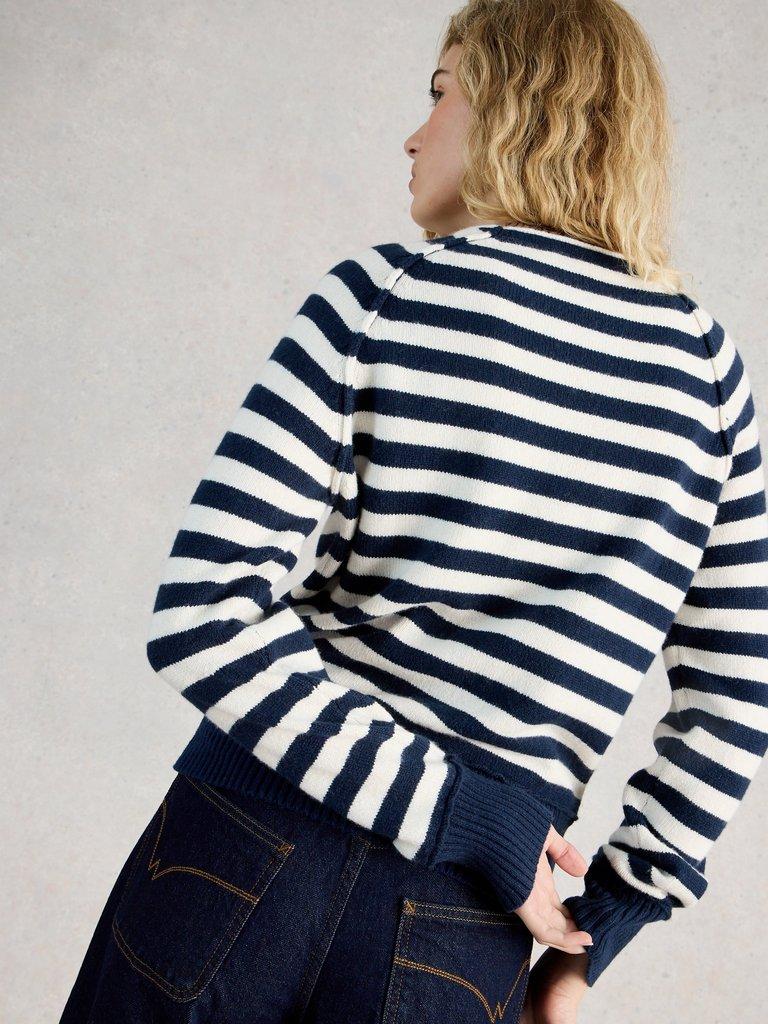 White Stuff BRITNEY STRIPE JUMPER-White Stuff-White finn