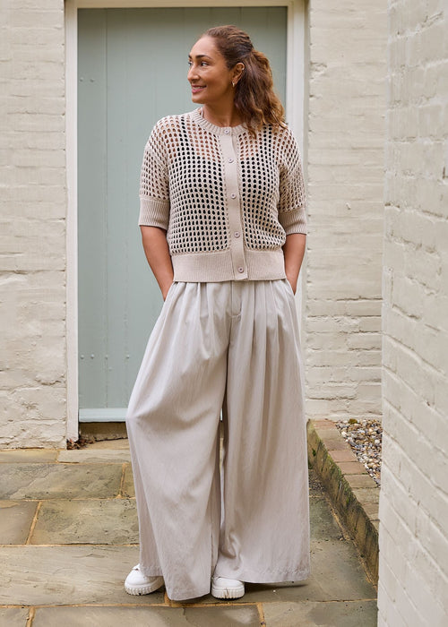 Dreams Wide Leg Pleated Palazzo Trousers