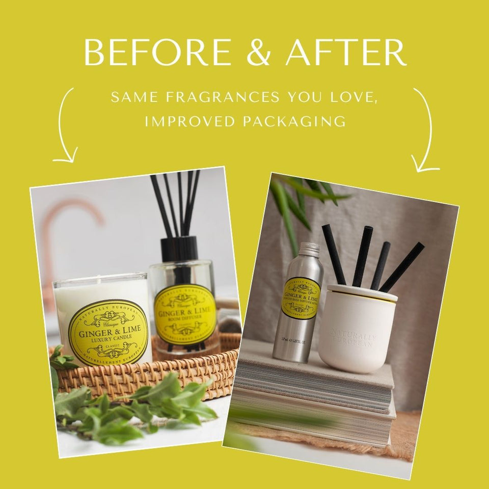 Naturally European Ginger and Lime 150ml Diffuser