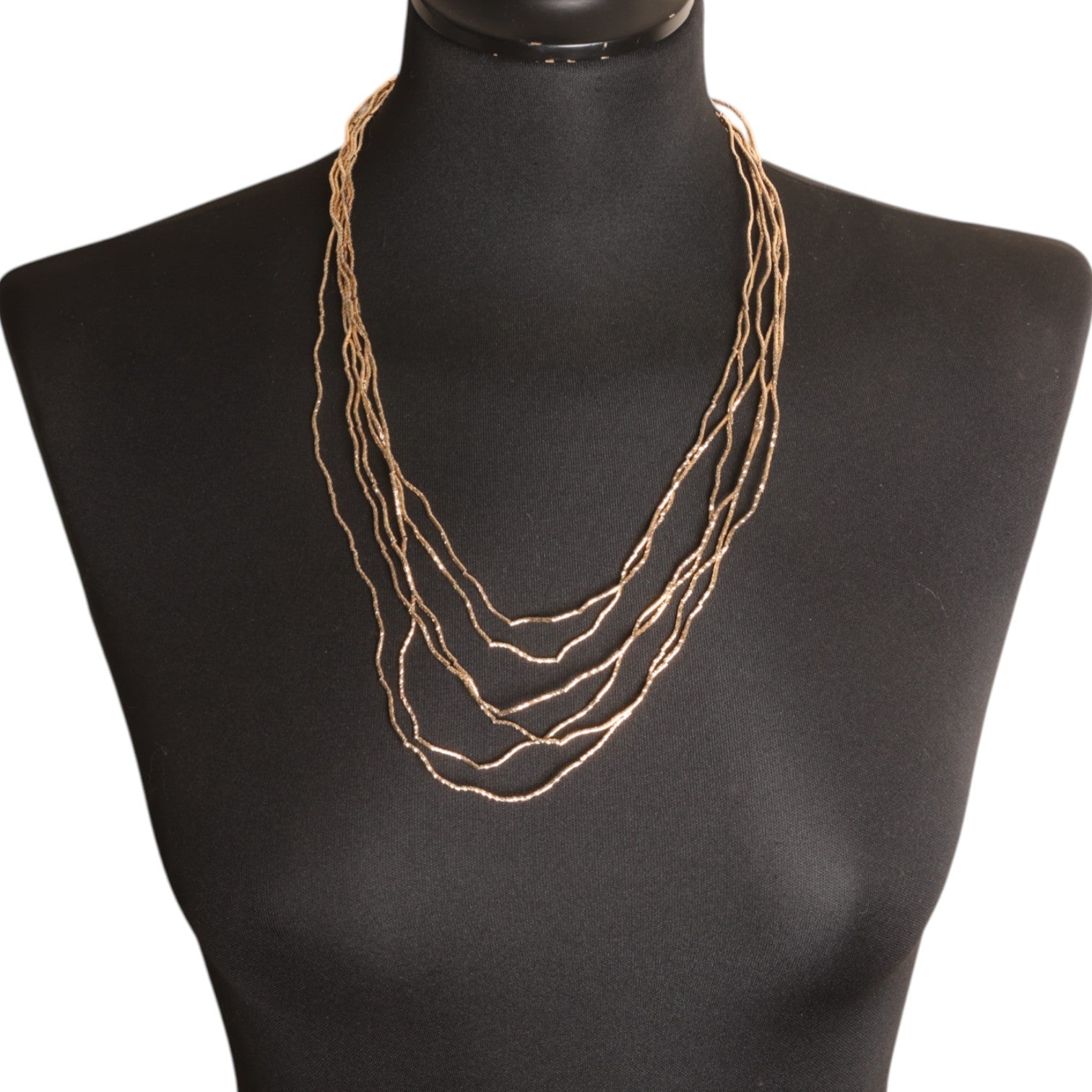 Jess and lou Lightweight Layered Necklace NK408-Jess and Lou-White finn