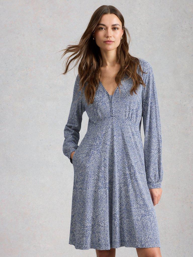 White Stuff Meg Jersey Dress-White Stuff-White finn