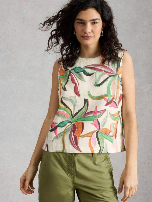 White Stuff Matilda Linen Vest-Shirts & Tops-10-