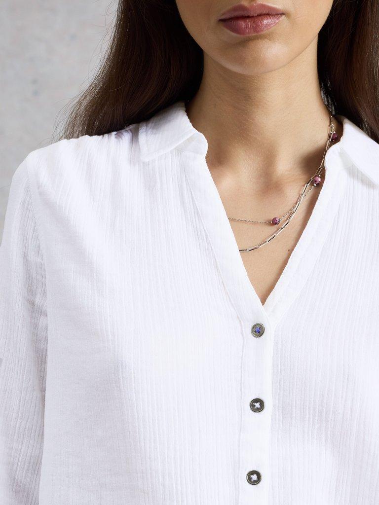 White Stuff Annie Double Cloth in Brilliant White