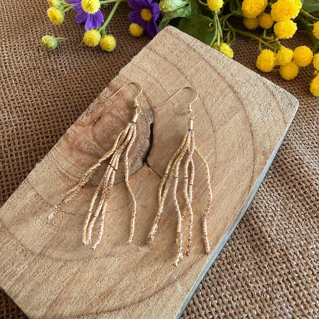 Jess and lou Lightweight Multi-Strand Drop Earrings ER181-Jess and Lou-White finn