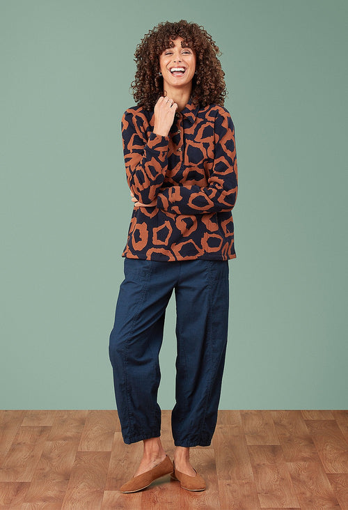 Adini Animal Spot Rue Sweatshirt - Navy