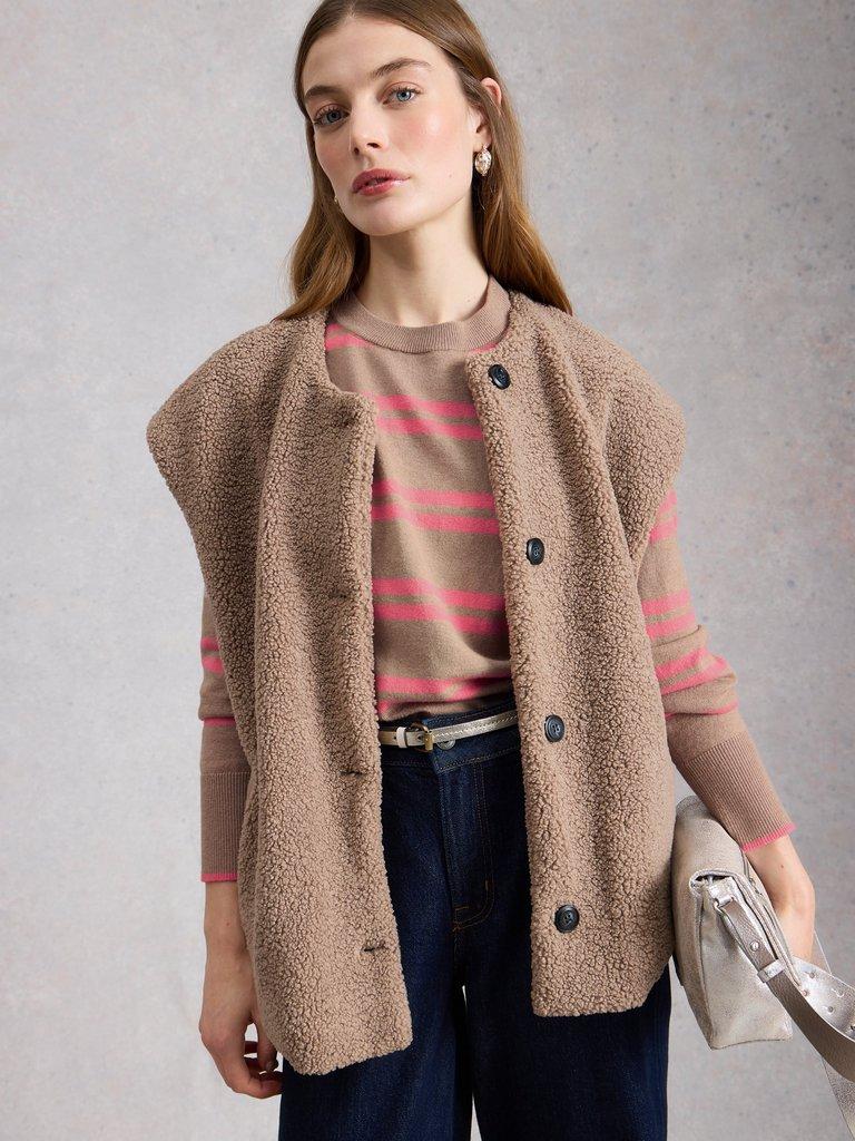 White Stuff KATIE STRIPE JUMPER-White Stuff-White finn