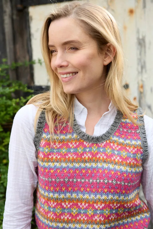Pachamama Iona Tank Top-Knitwear-White finn
