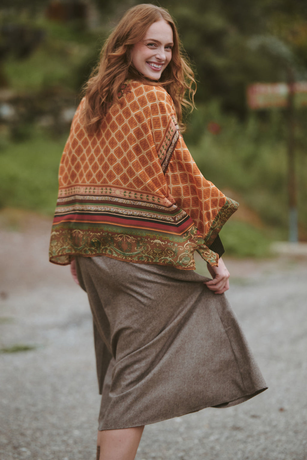 One Hundred Stars Amulet Gold Kimono