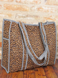 JT6601B QUILTED COTTON TOTE BAG – ANIMAL PRINT
