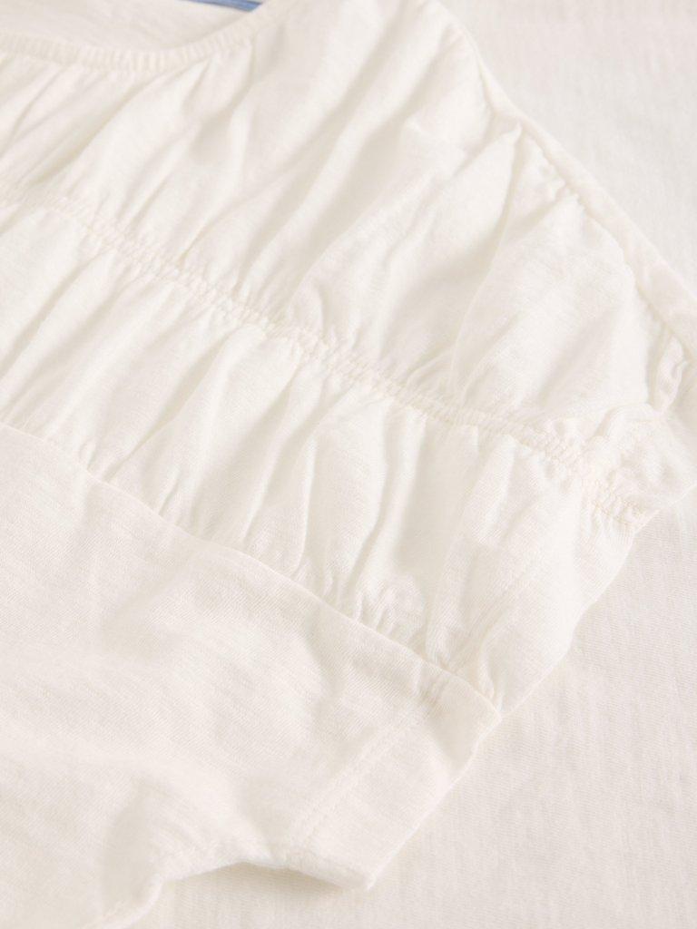 White Stuff RACHEL RUCHED TEE-White Stuff-White finn