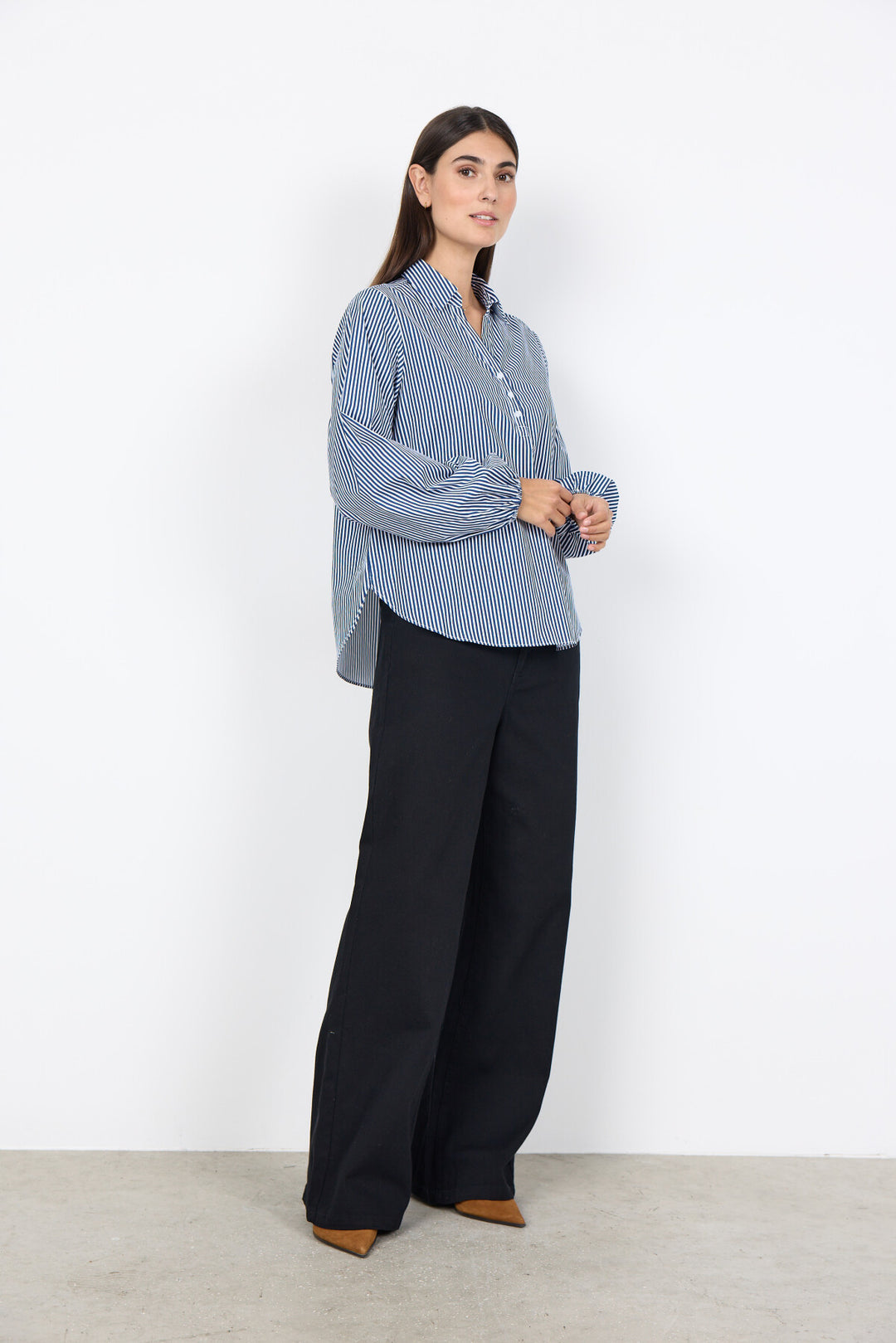 Soya Concept SC-BELINDA 1 Shirt Navy-Soya Concept-White finn