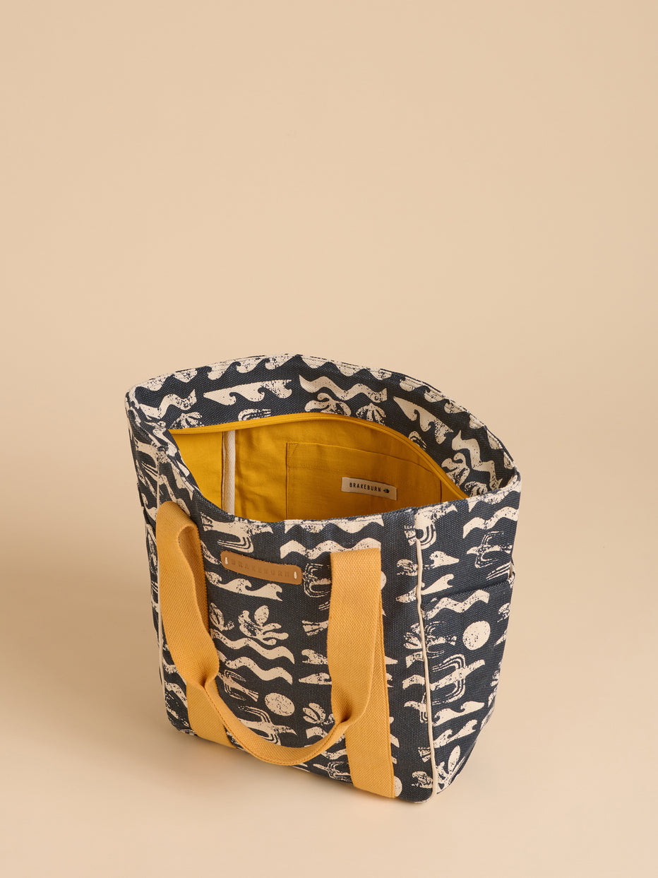 Brakeburn Coast Beach Bag-White finn