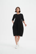 Tirelli Diagonal Seam Dress-Dress-White finn