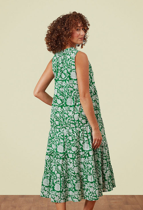 Adini Dalia Print Garden Dress - Simply Green-Dress-XS-
