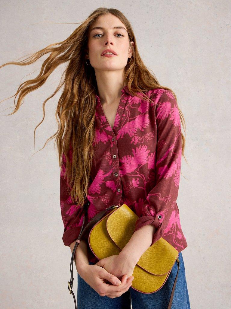 White Stuff Annie Jersey Shirt-Shirts & Tops-White finn