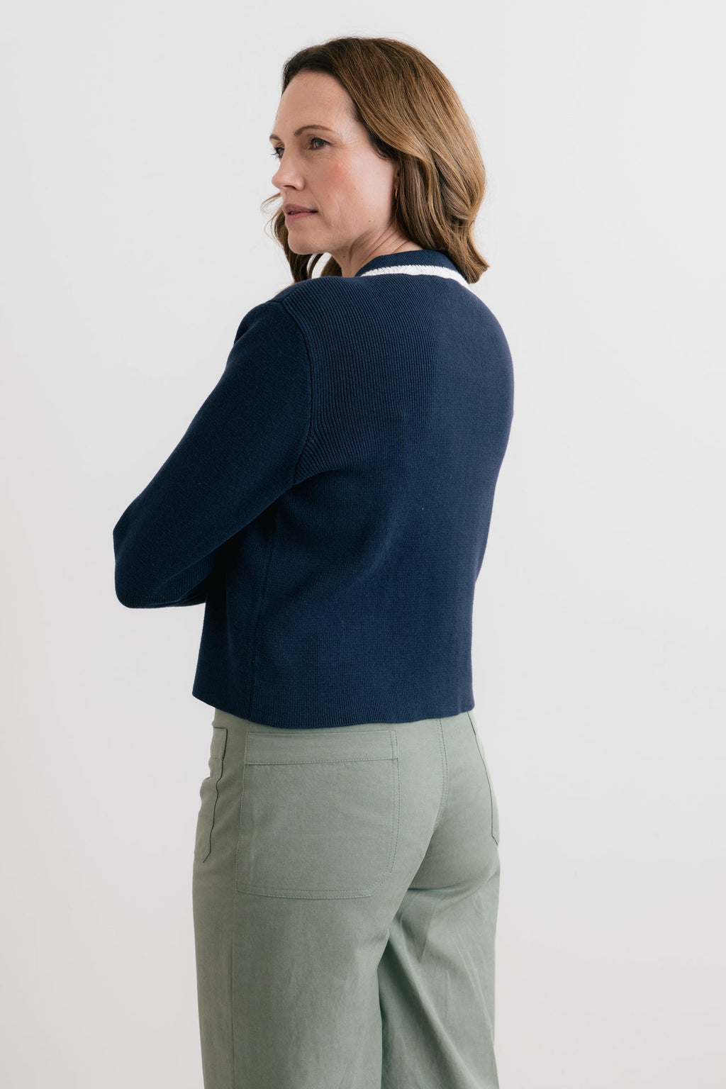 Lily and Me Piper Knitted Jacket Navy