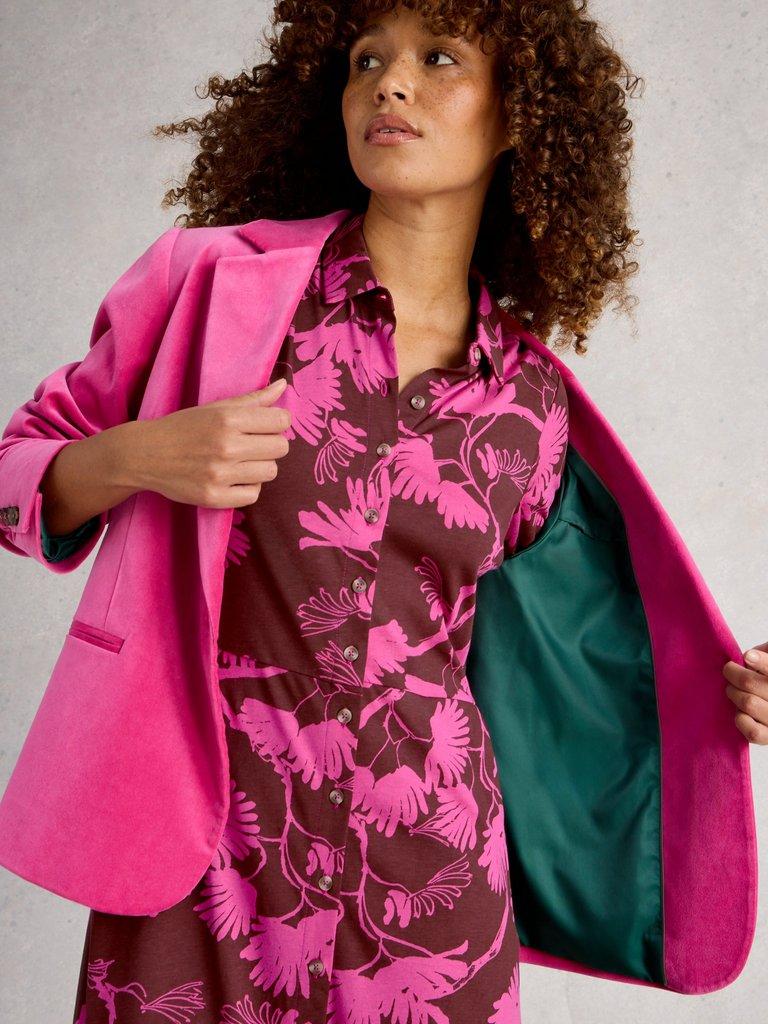 White Stuff Rua Jersey Shirt Dress-Dress-White finn