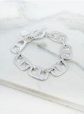 Envy Square Link Bracelet 4929-Envy-White finn