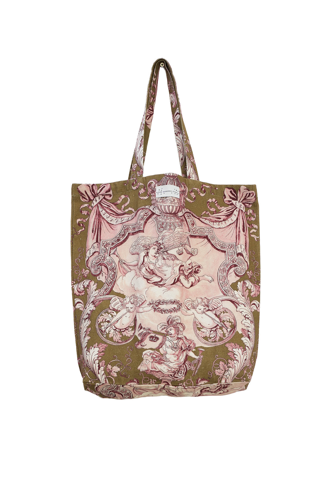 One Hundred Stars Angels Olive Canvas Bag