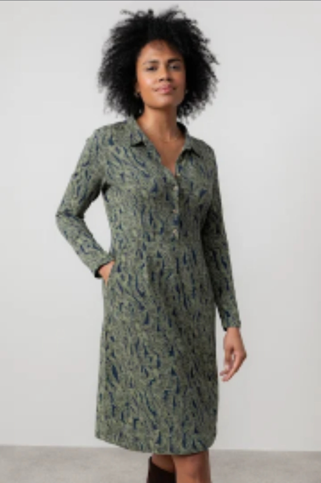 Lily and Me Elmore Dress Foliage-Lily and Me-White finn
