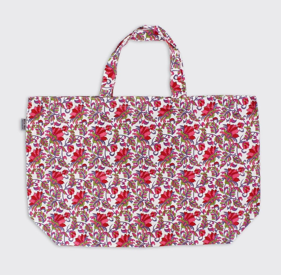 Martha Blue Foldaway Bag-Bag-White finn