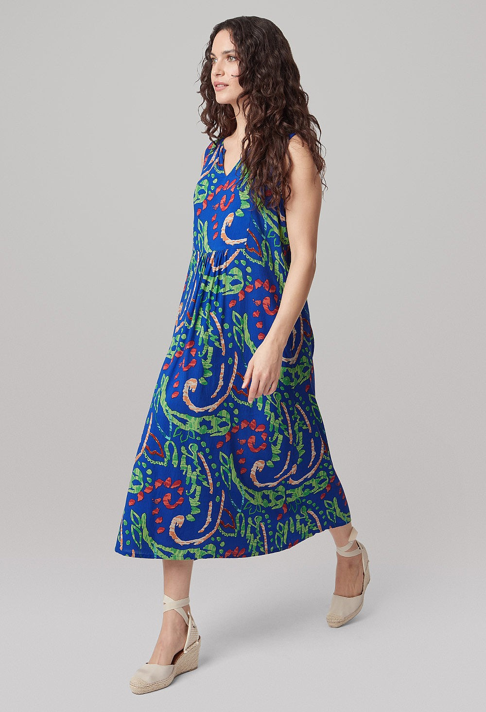 Adini Tasha Dress Sift Paisley-White finn