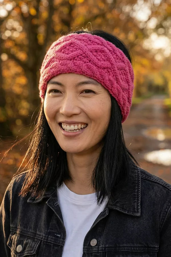Pachamama Enniskerry Headband (Merino) Rose