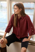 Soya Concept SC-CHARISSA 5 Shirt Dark red
