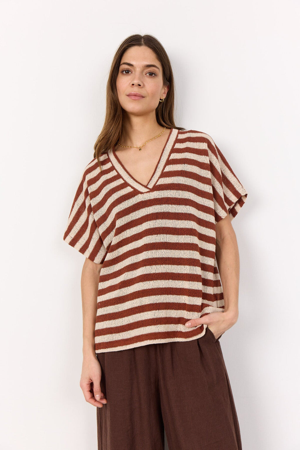 Soya Concept SC-Rosenna 2 T Shirt Black-White finn