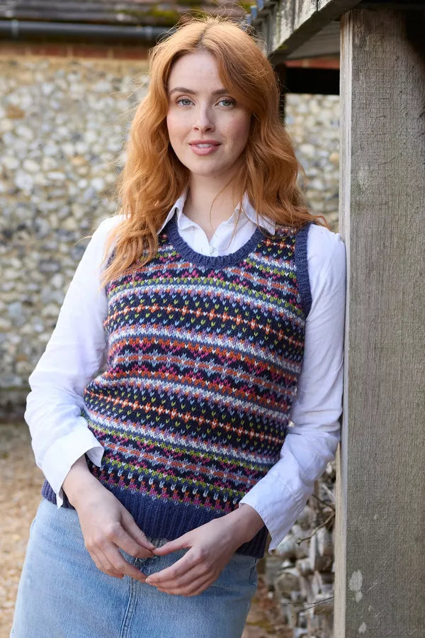 Pachamama Iona Tank Top-Knitwear-White finn
