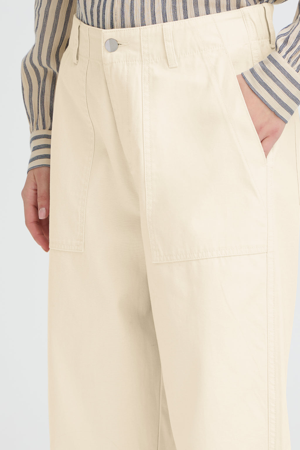 B young Byelma Pocket Trousers-b.young-White finn