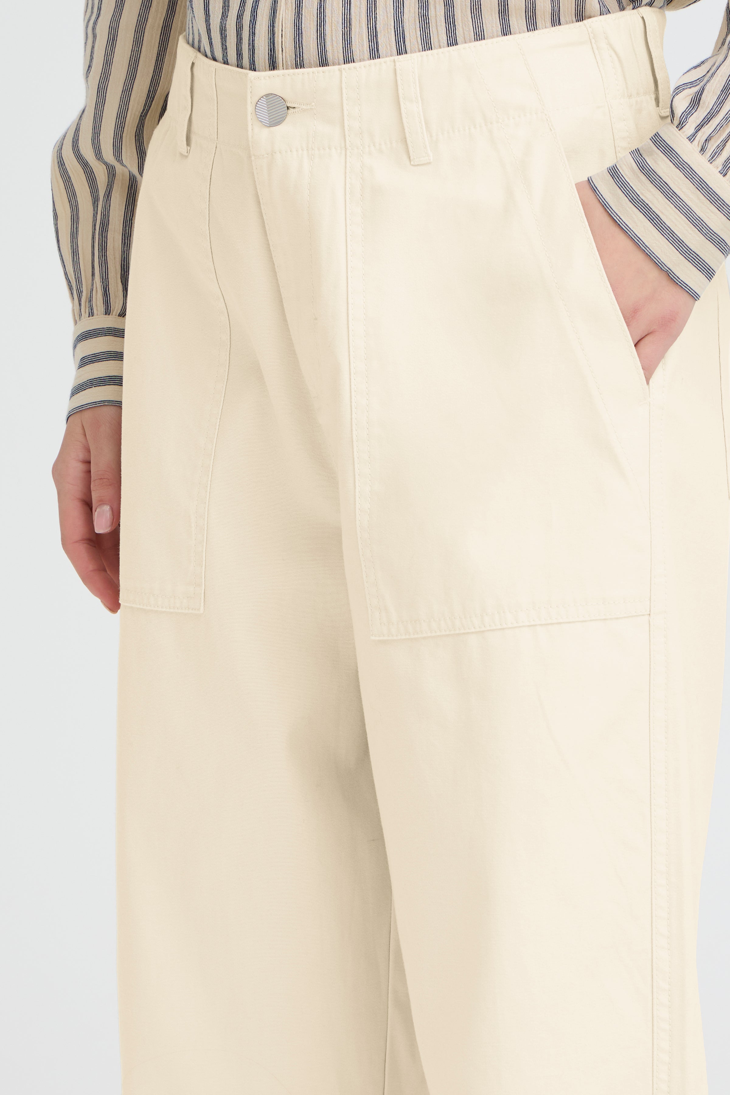 B young Byelma Pocket Trousers-b.young-White finn