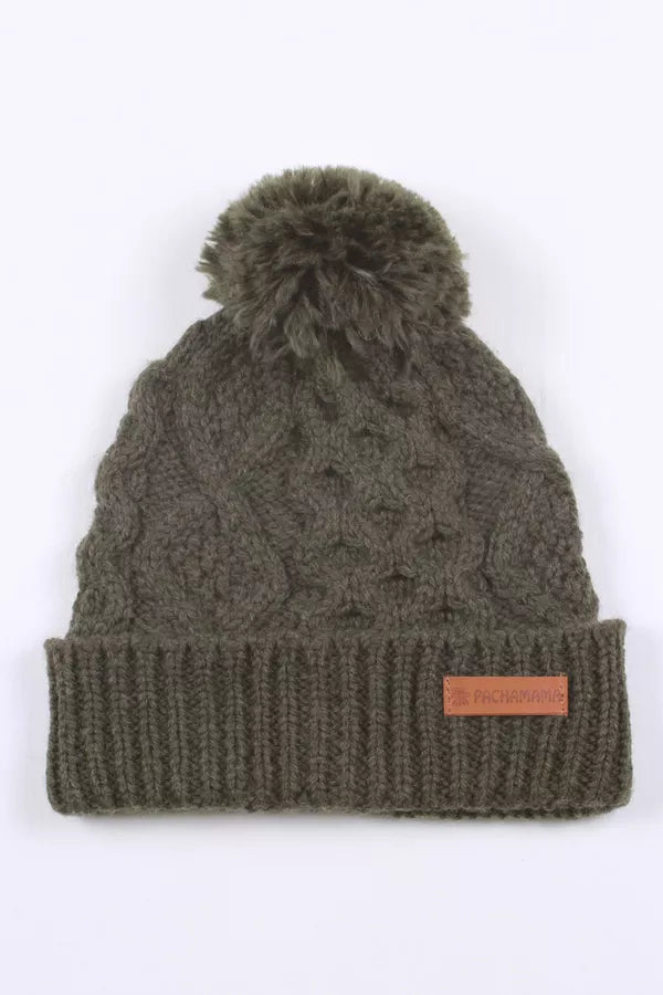 Pachamama Enniskerry Bobble Beanie (Merino) Forest