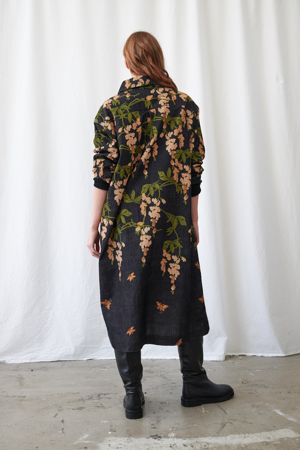 One Hundred Stars Wisteria Black Pocket Dress