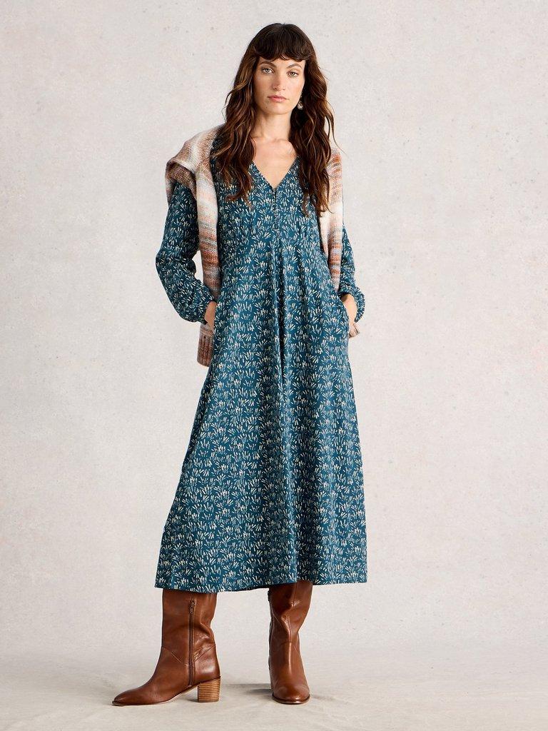 White Stuff Megan Long Sleeve  Dress