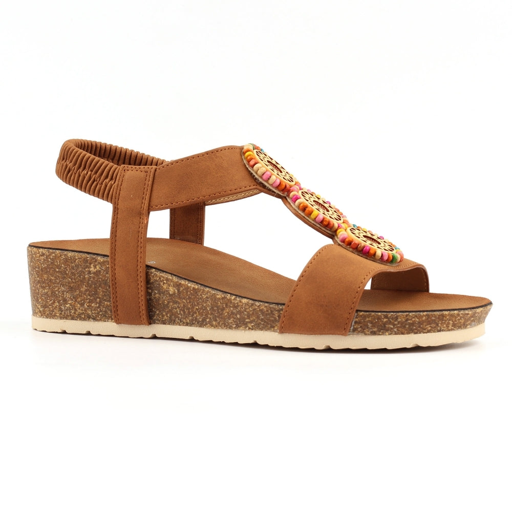 Lunar Candice Tan Sandal-Lunar-White finn