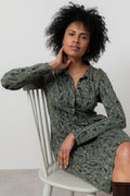Lily and Me Elmore Dress Foliage-White finn