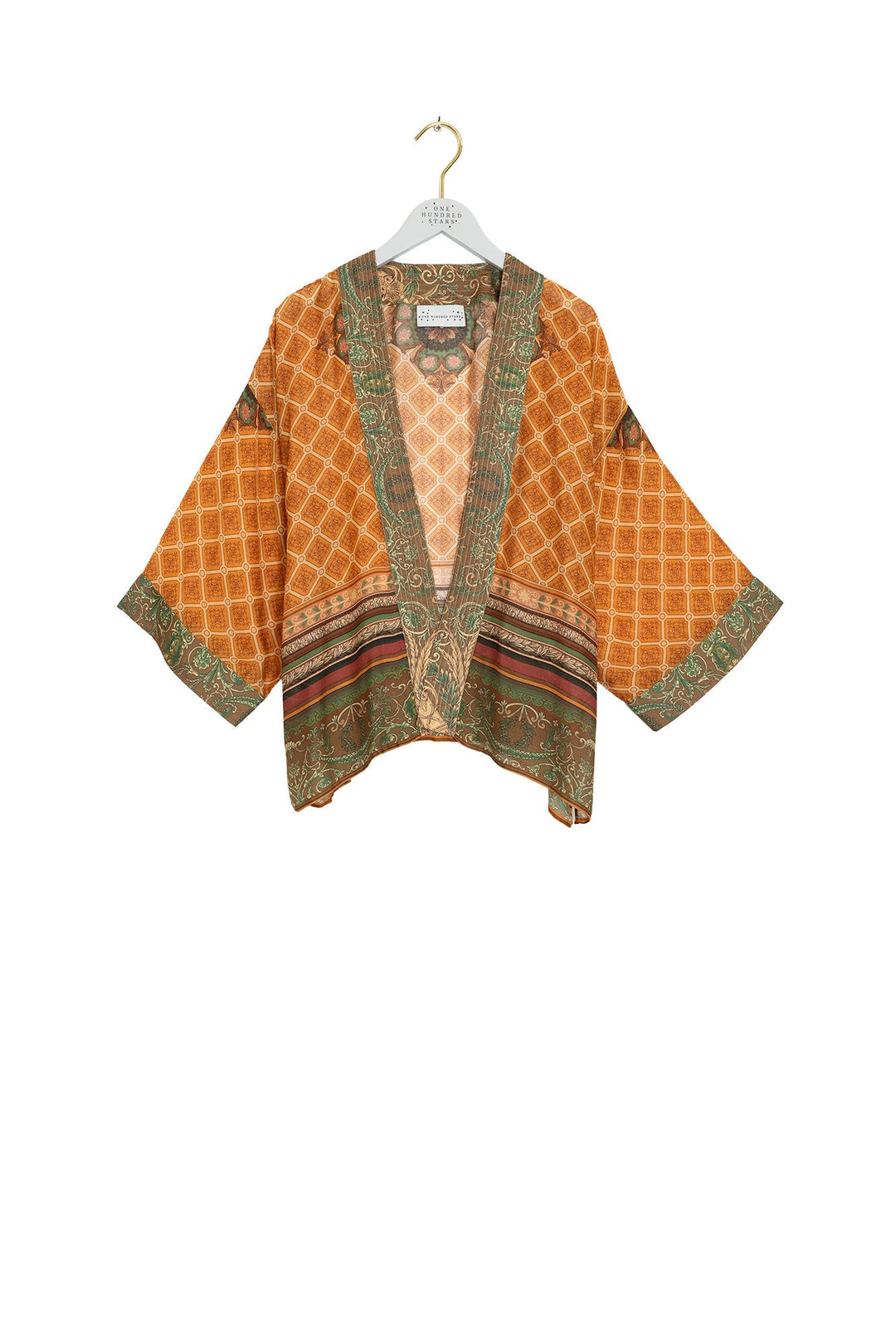 One Hundred Stars Amulet Gold Kimono